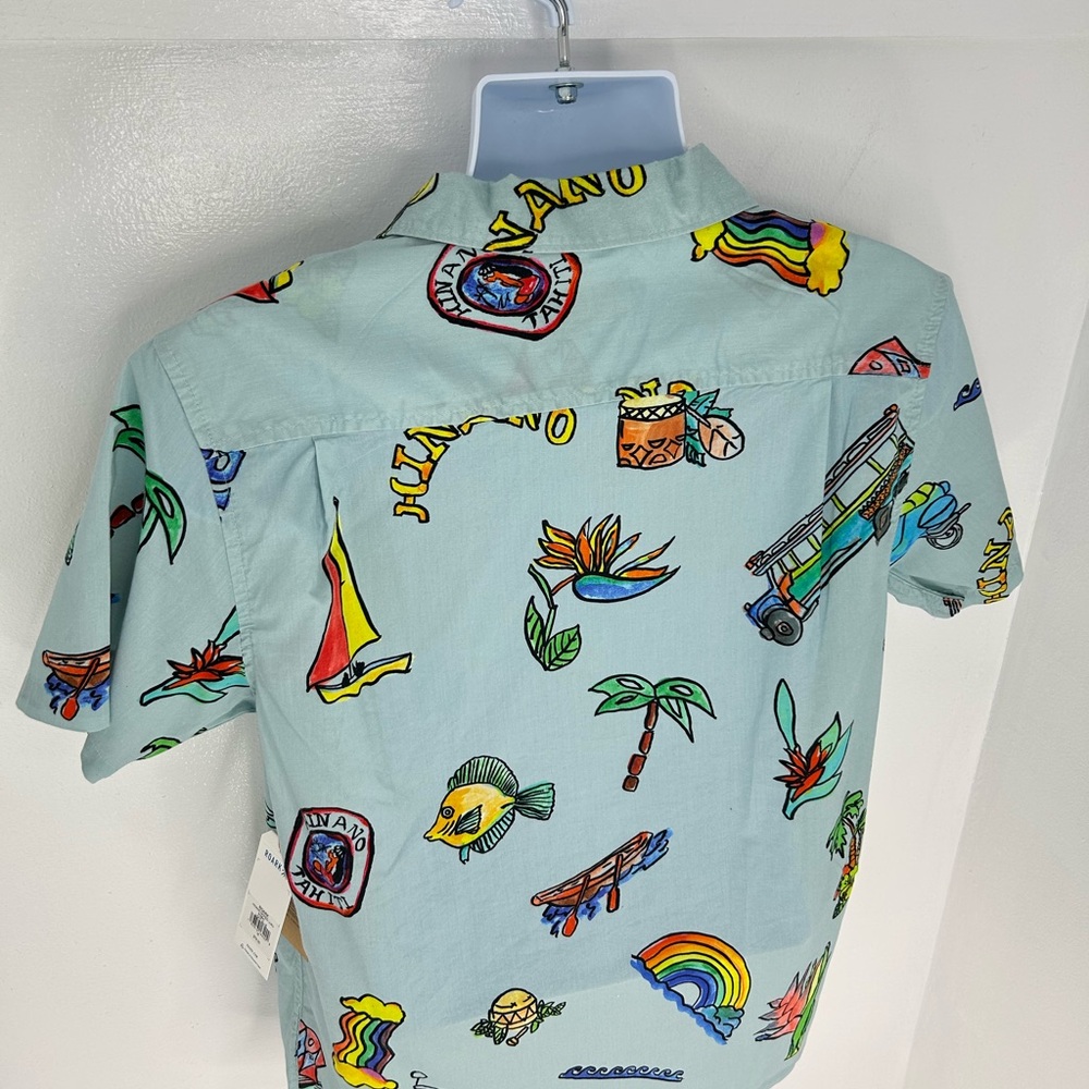 Roark Hinano Gonzo Luau Shirt Men's Medium NWT TIKI Hawaiian Resortwear Beach - Picture 10 of 15